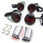 4X Chrome Turn Signal Lights for Harley Sportster Iron 883 (2004–2023)