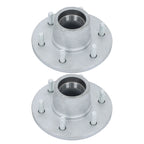 Set of 2 Galvanized Trailer Hub Kits for 5200-6000lbs Spindle