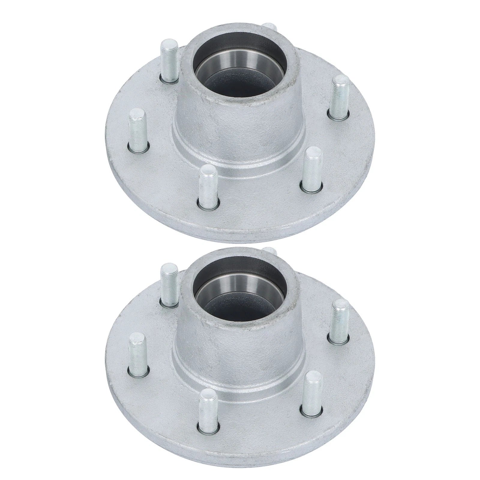 Set of 2 Galvanized Trailer Hub Kits for 5200-6000lbs Spindle