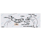 Rubber Air Cleaner Intake Hose for Hiace Van Diesel 5L (2000-2004)