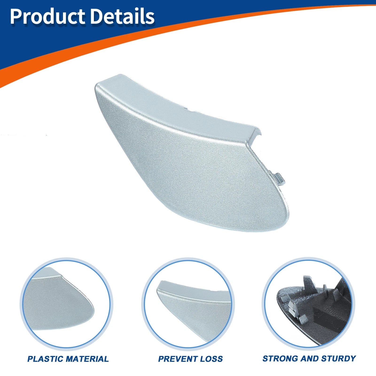 Tow Hook Cover for Mercedes-Benz GLE (No.A2928855022) (2016–2023) Silver
