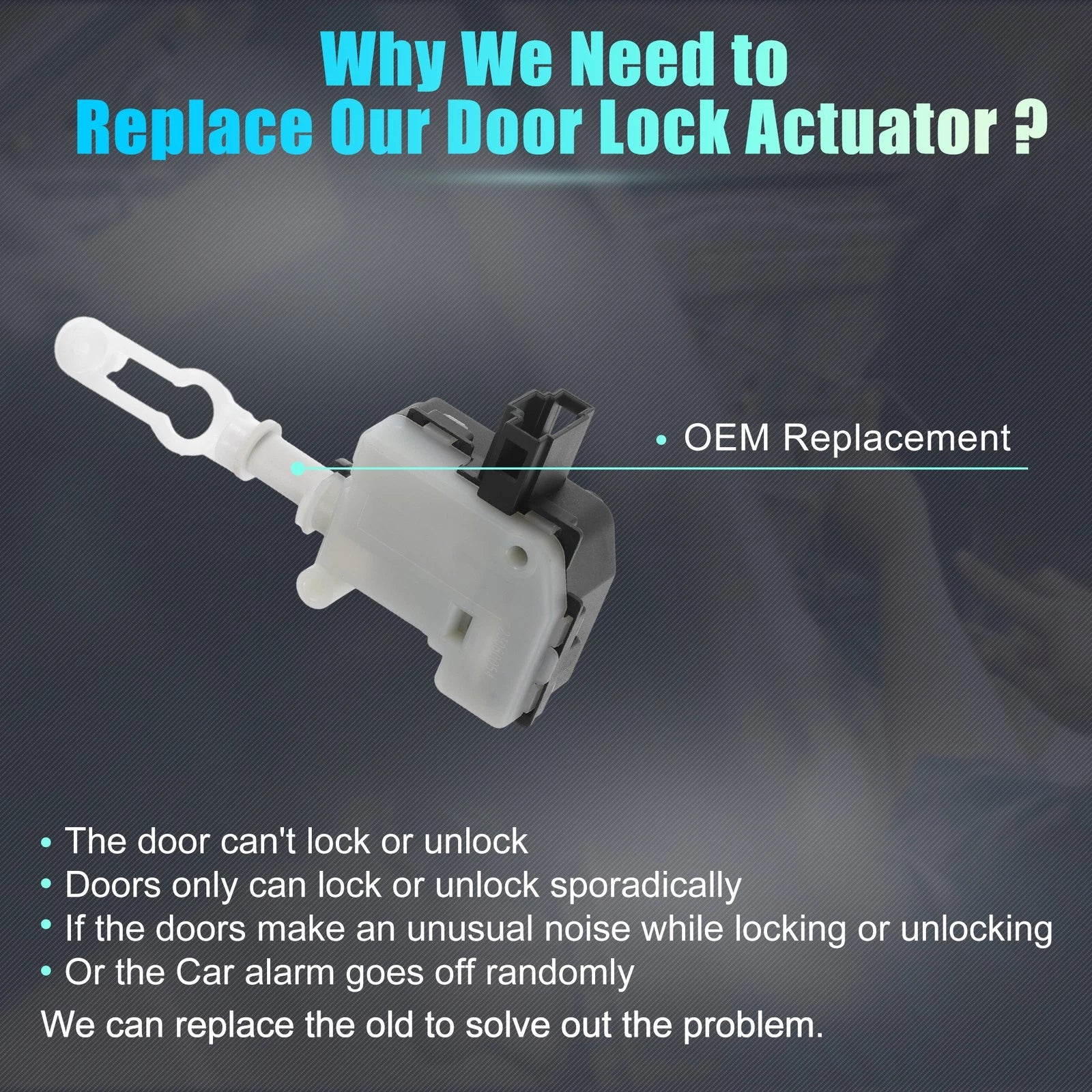 Rear Liftgate Door Lock Actuator for Audi A4 Quattro (2002–2005) No. 8E5962115B