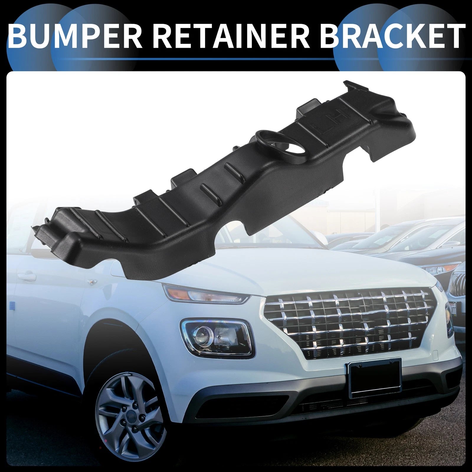 1pc Left Front Bumper Retainer Bracket No. 86551K2000 for Hyundai Venue (2020–2023)