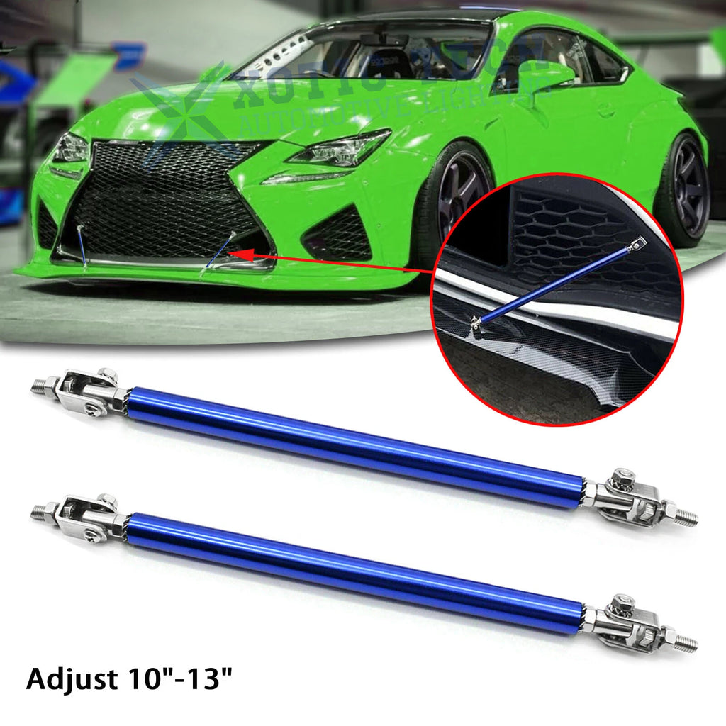 Blue Front Bumper Strut Stabilizer Tie Splitter Bars for Lexus IS (2006–2014)
