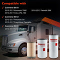 Set of 2 Oil Fuel Filters LF14000NN FF5776 K37-1029 for Kenworth T680 T880 Peterbilt 389