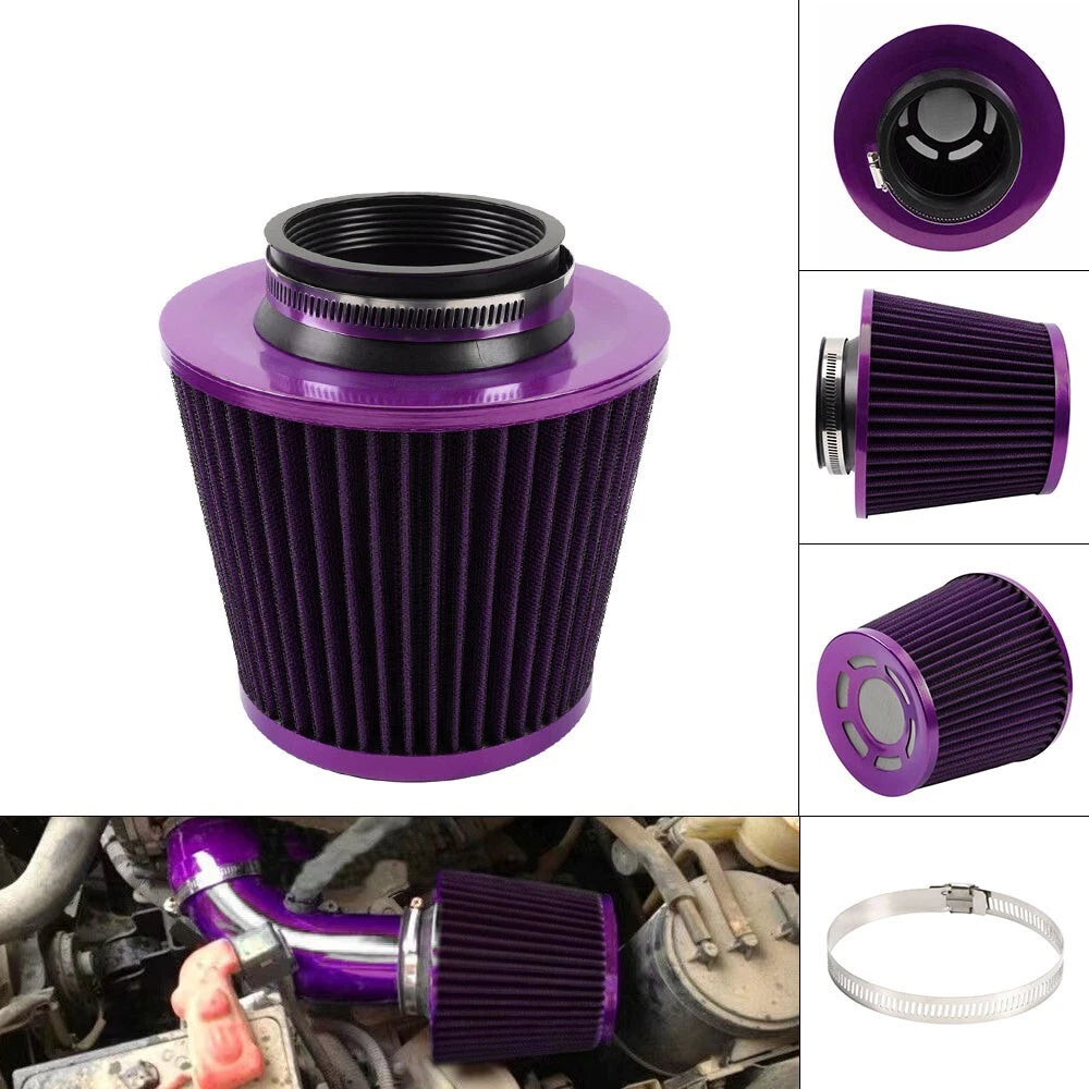 3" High Flow Inlet Cold Air Intake Cone Filter for Various Models