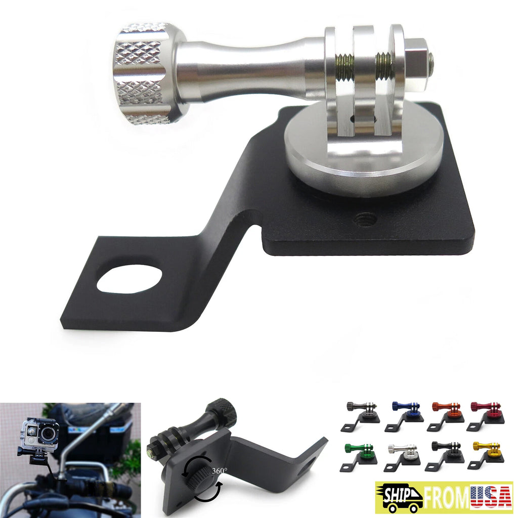 1PC CNC Rearview Mirror Bracket for GoPro - Motorcycle Handlebar