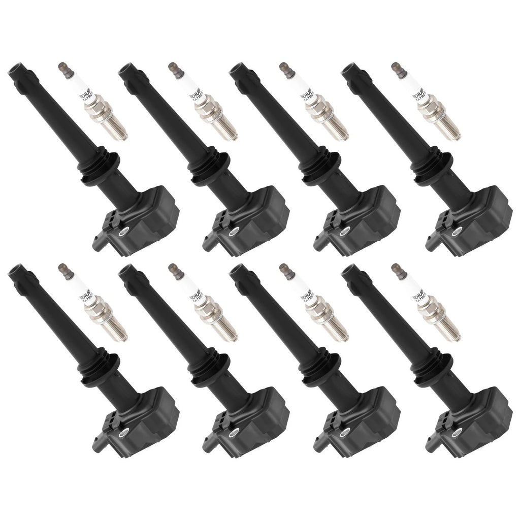 8pcs Ignition Coil & Spark Plug Pack for Jaguar Land Rover LR4 (2010–2016)