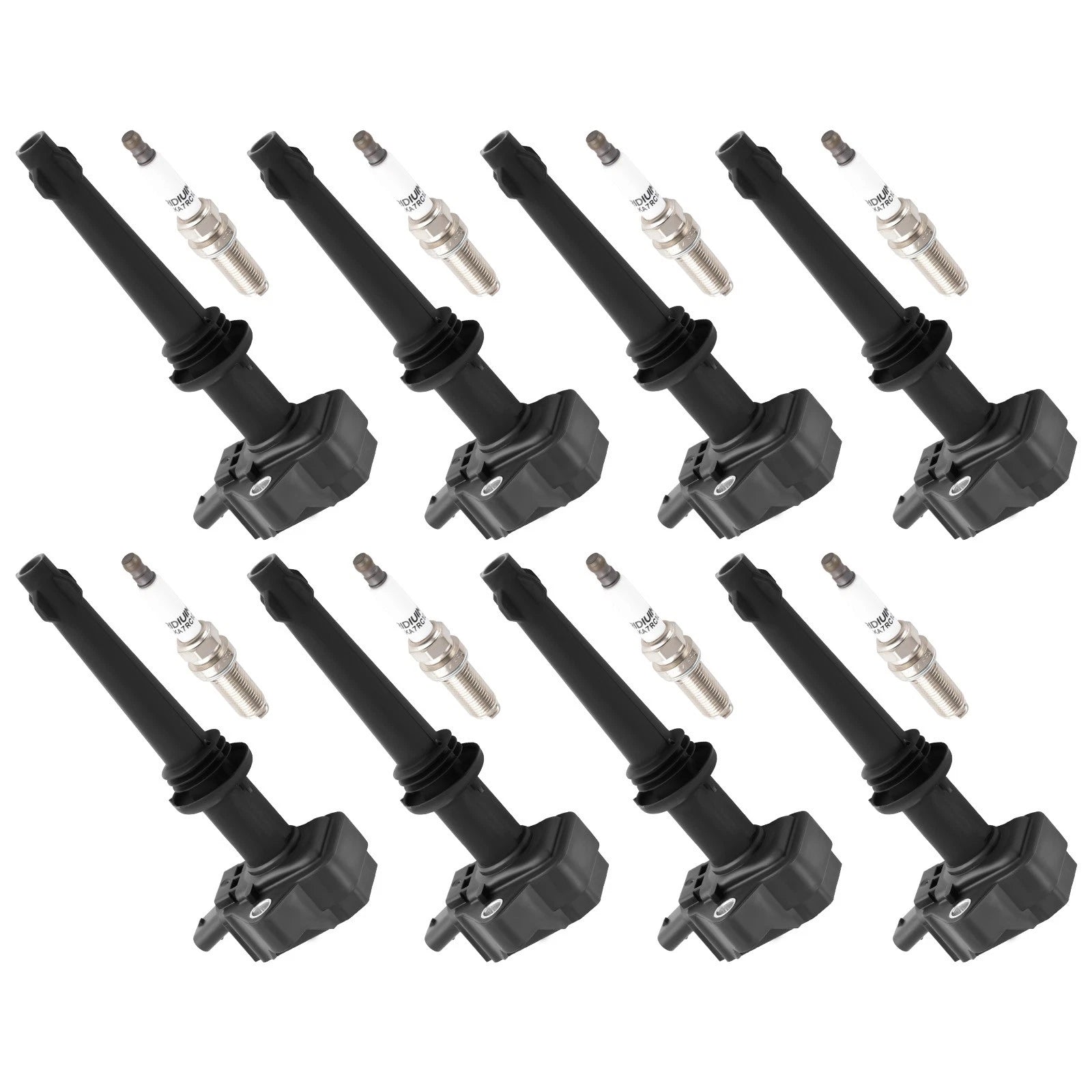 8pcs Ignition Coil & Spark Plug Pack for Jaguar Land Rover LR4 (2010–2016)