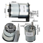 JGB37 520 12V DC Gear Motor 7RPM with Bracket for Smart Systems (2010–2023)