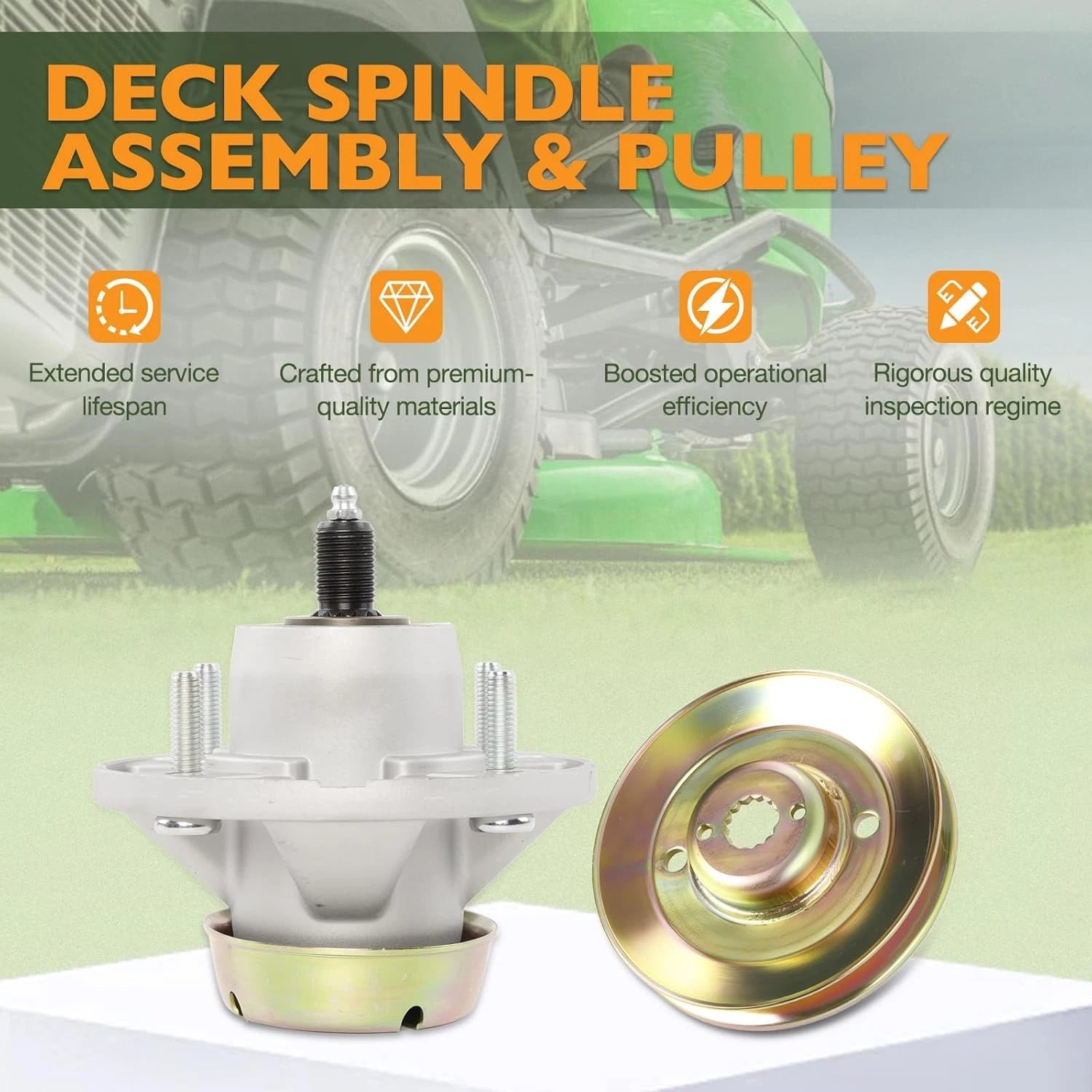 Deck Spindle & Pulley for John Deere Z425 Z435 Z445 (48" 54")