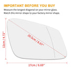 Heated Mirror Glass with Backing Plate RH for BMW 320i 340i 228i (2012–2019)