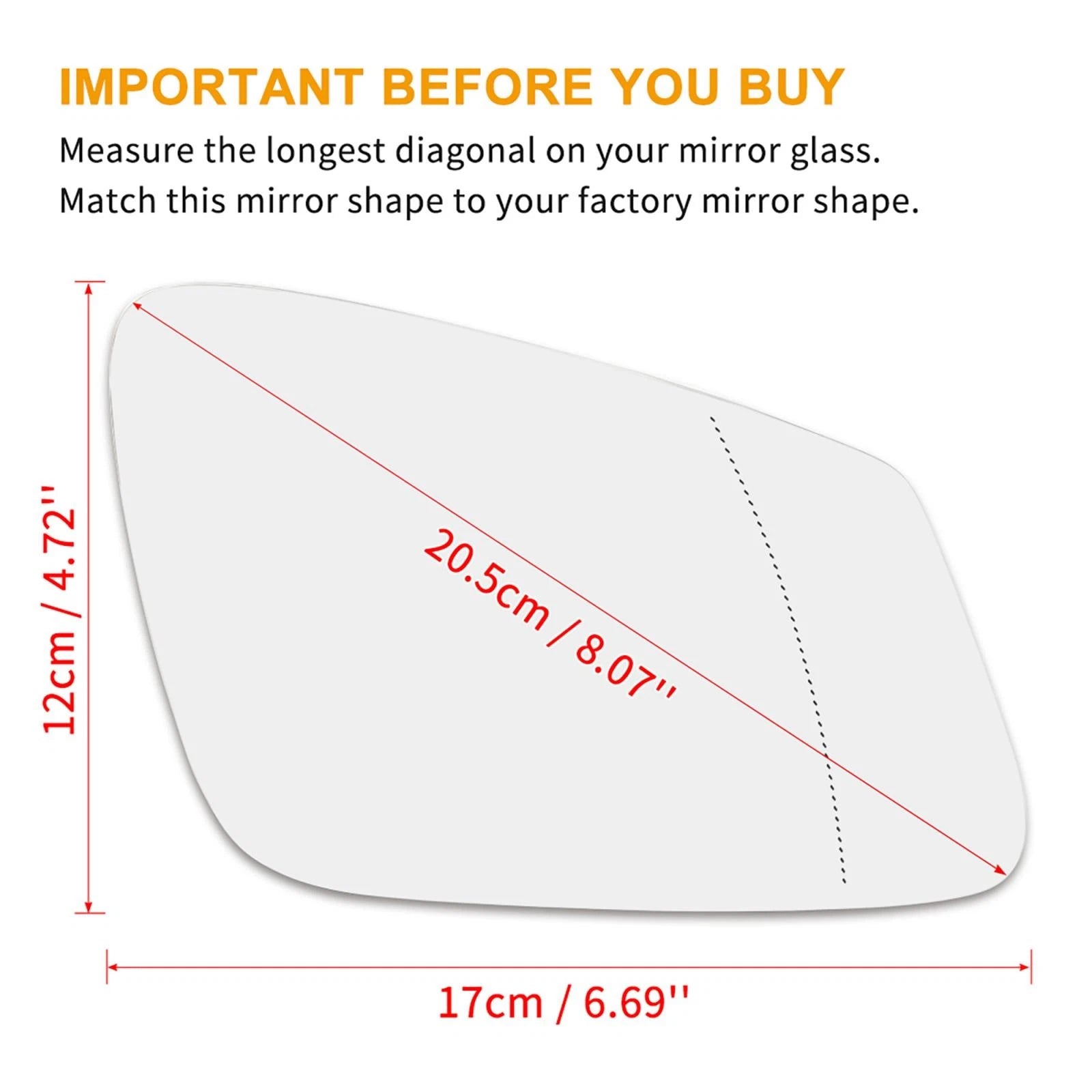 Heated Mirror Glass with Backing Plate RH for BMW 320i 340i 228i (2012–2019)