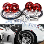 Chrome Red Quick-Release Fastener Kit for Dodge Bumpers (2015–2021)