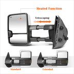 Power+Heat Chrome Towing Mirror with Smoked LED Lamp for Silverado/Sierra (2007–2014)