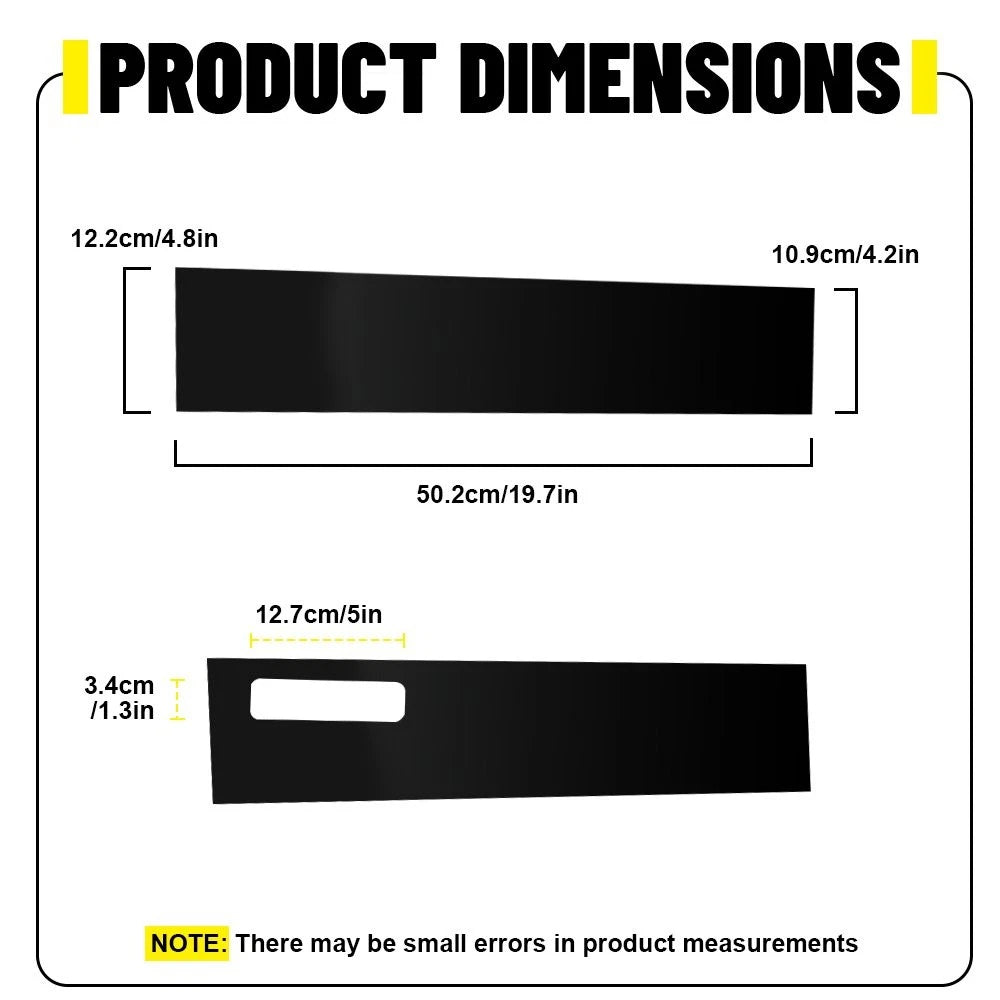 Set of 4 Glossy Black Door Window Pillar Post Covers for Ford F-150 (2015–2021)