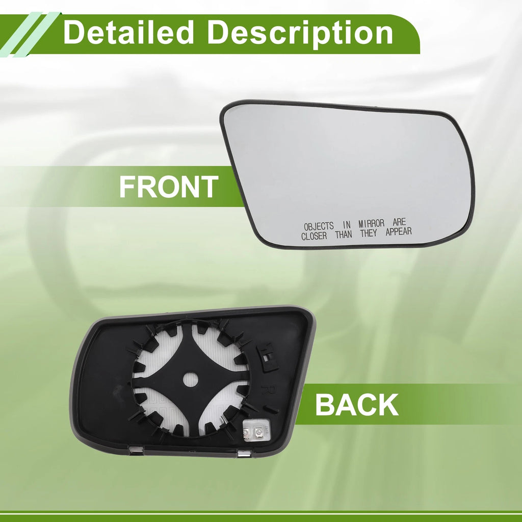 Set of 1 Right Passenger Side Mirror Glass for Nissan Altima (2007–2013) No. 96301JB15E