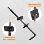 Underbed Flatbed Hitch for Trucks (Universal, 6" Wide x 8" Long)