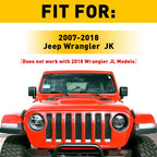 2X Headlight Mount Ring Base Bracket Bucket for Jeep JK Wrangler (2007–2018)