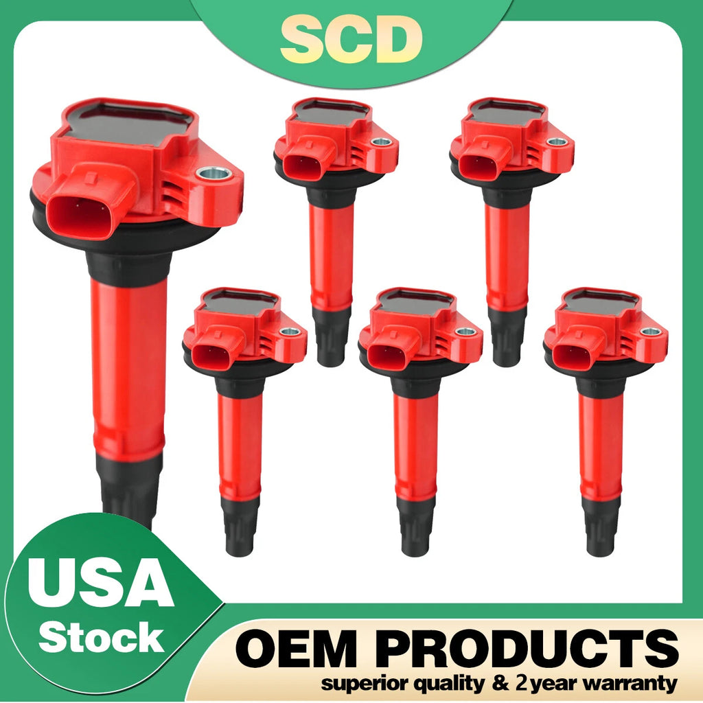 6X Ignition Coil UF553 for Ford Explorer F150 Edge Lincoln MKT Mazda 3.5L 3.7L