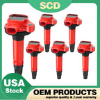6X Ignition Coil UF553 for Ford Explorer F150 Edge Lincoln MKT Mazda 3.5L 3.7L