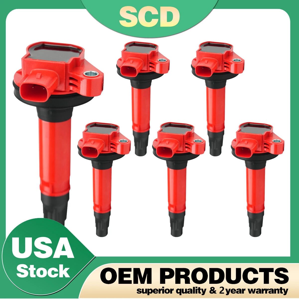 6X Ignition Coil UF553 for Ford Explorer F150 Edge Lincoln MKT Mazda 3.5L 3.7L