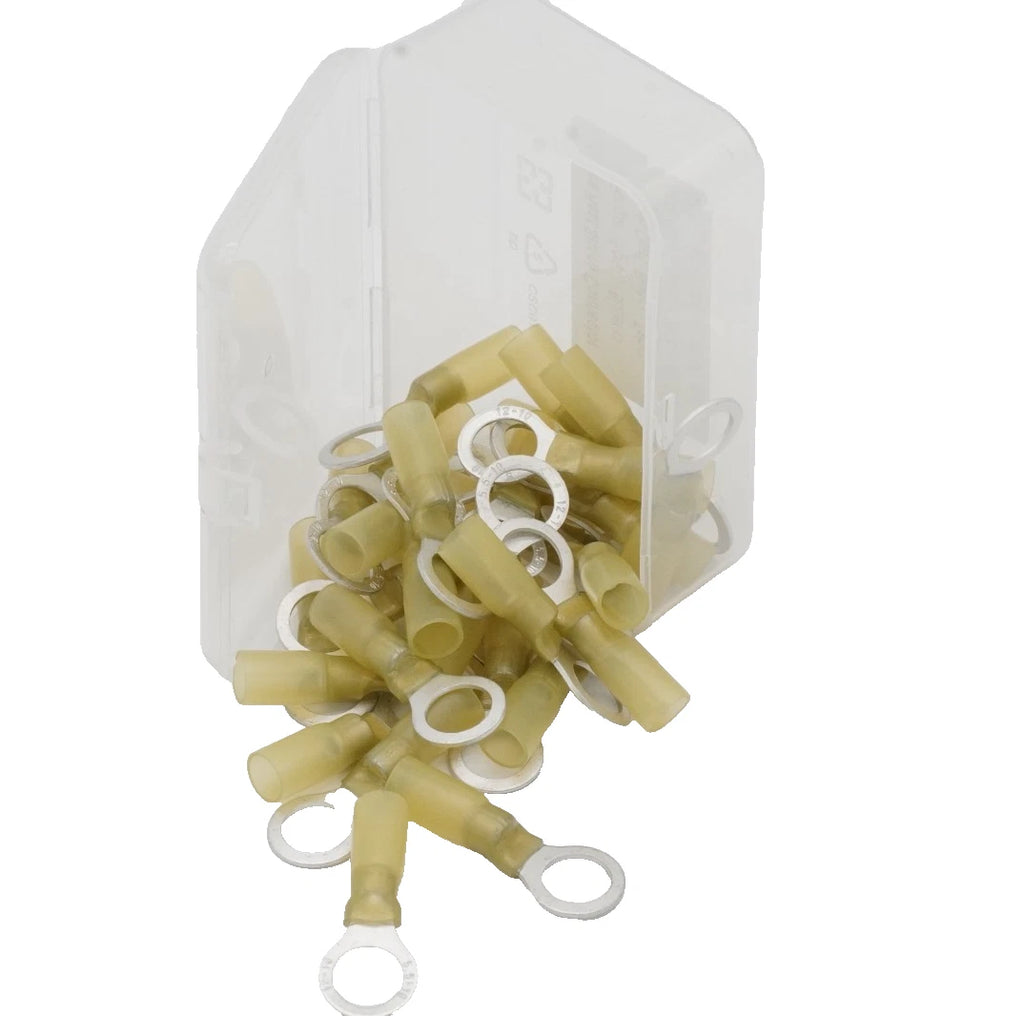 30-Pack Marine HDPE Heat Shrink Ring Terminal #10 12-10 AWG