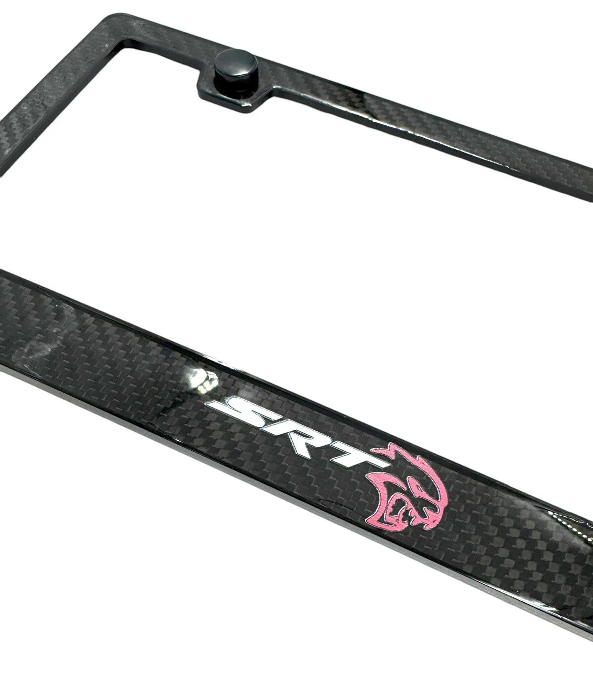 ABS Real Carbon Fiber License Plate Frame for Dodge SRT Hellcat (2015–2023)