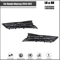 Set of 2 Front Fog Light Covers for Honda Odyssey (2014–2017) Black