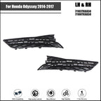 Set of 2 Front Fog Light Covers for Honda Odyssey (2014–2017) Black