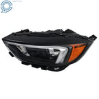 LED Headlight Assembly for Ford Edge (2019-2023) Black Housing Set Left