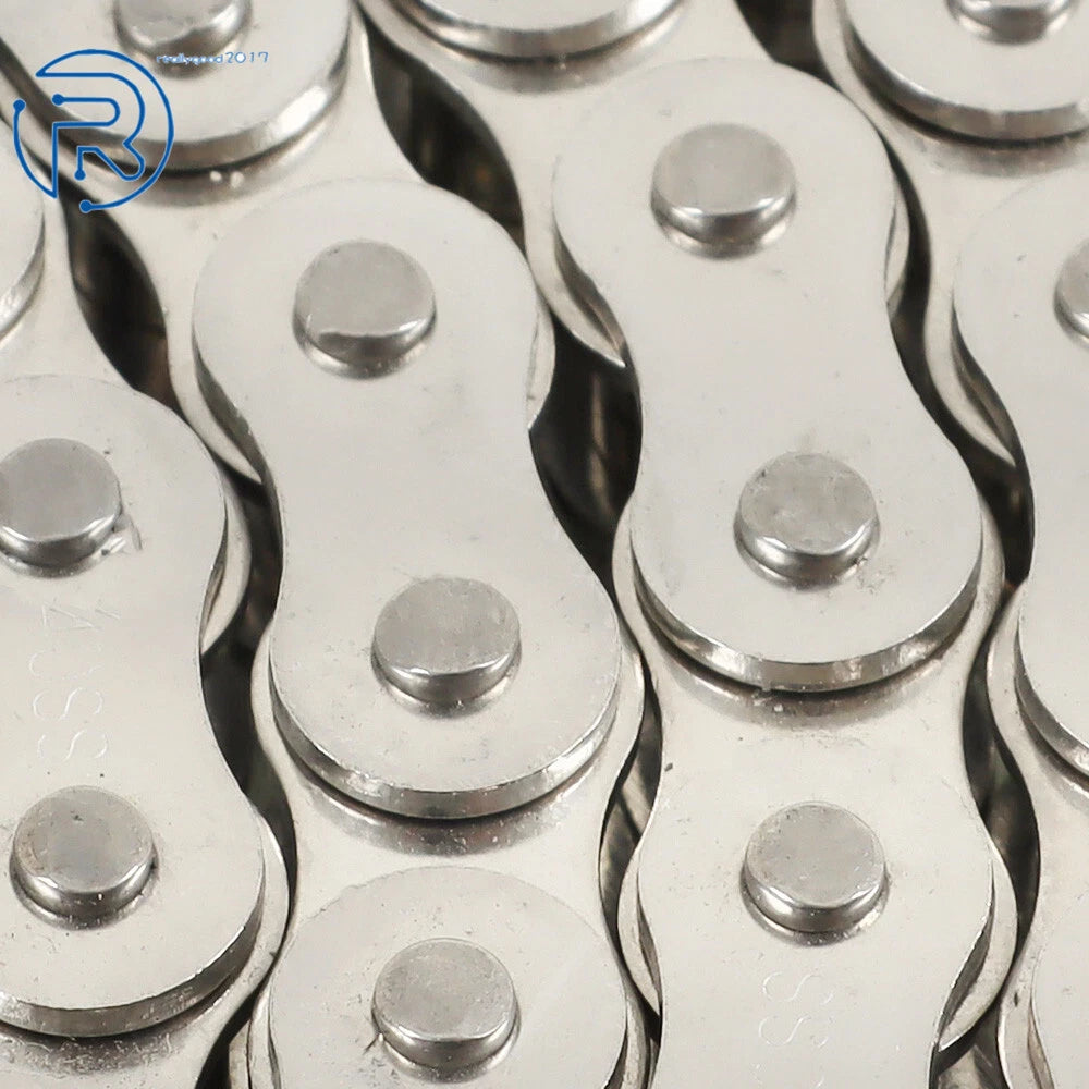 10 Feet Stainless Steel Roller Chain with 1 Connector