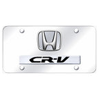 Dual Chrome Plain on Chrome License Plate - Officially Licensed for Honda CR-V