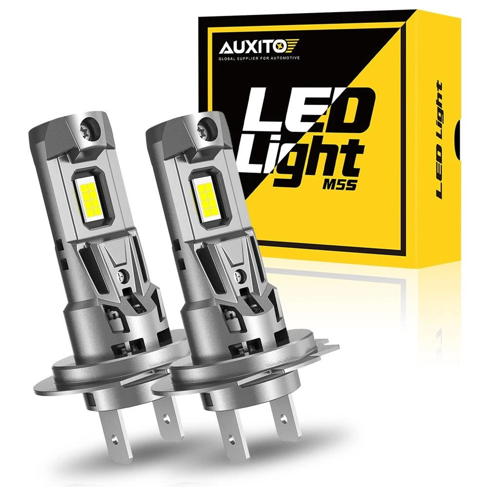 2X H7 M5S Series LED Headlight Bulbs for