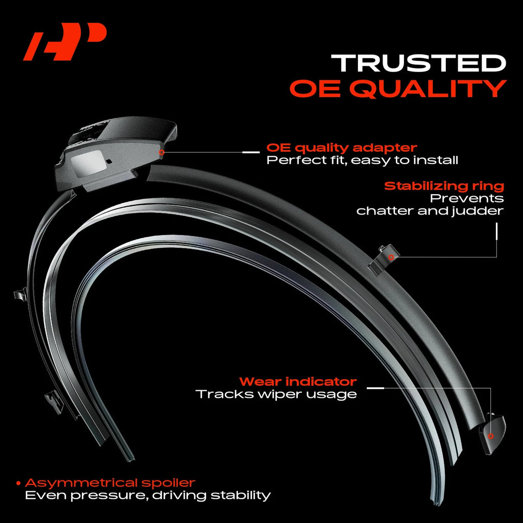 Set of 2 Windshield Wiper Blades for Suzuki Verona (2004–2006)