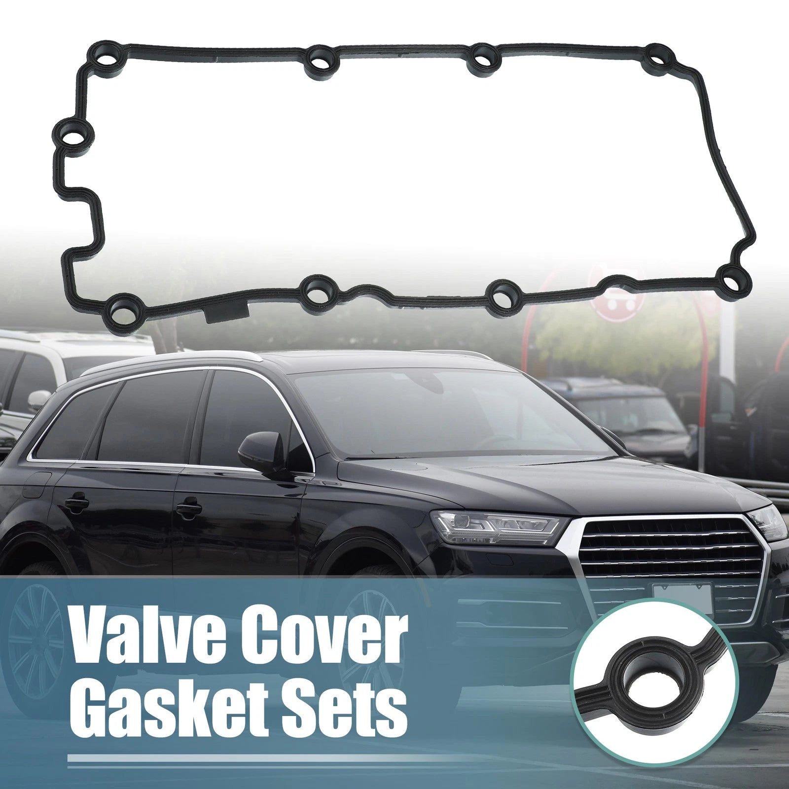 Valve Cover Gasket 059103483M for Audi Q7 3.0L TDI V6 (2007–2015) Rubber Black