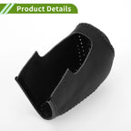 1 Pc Gear Shift Knob Cover for Mazda 3 (2014–2018) Pebbled Black Faux Leather
