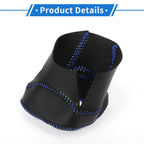 Gear Shift Knob Cover for Nissan Rogue (2021–2024) Black Blue Faux Leather