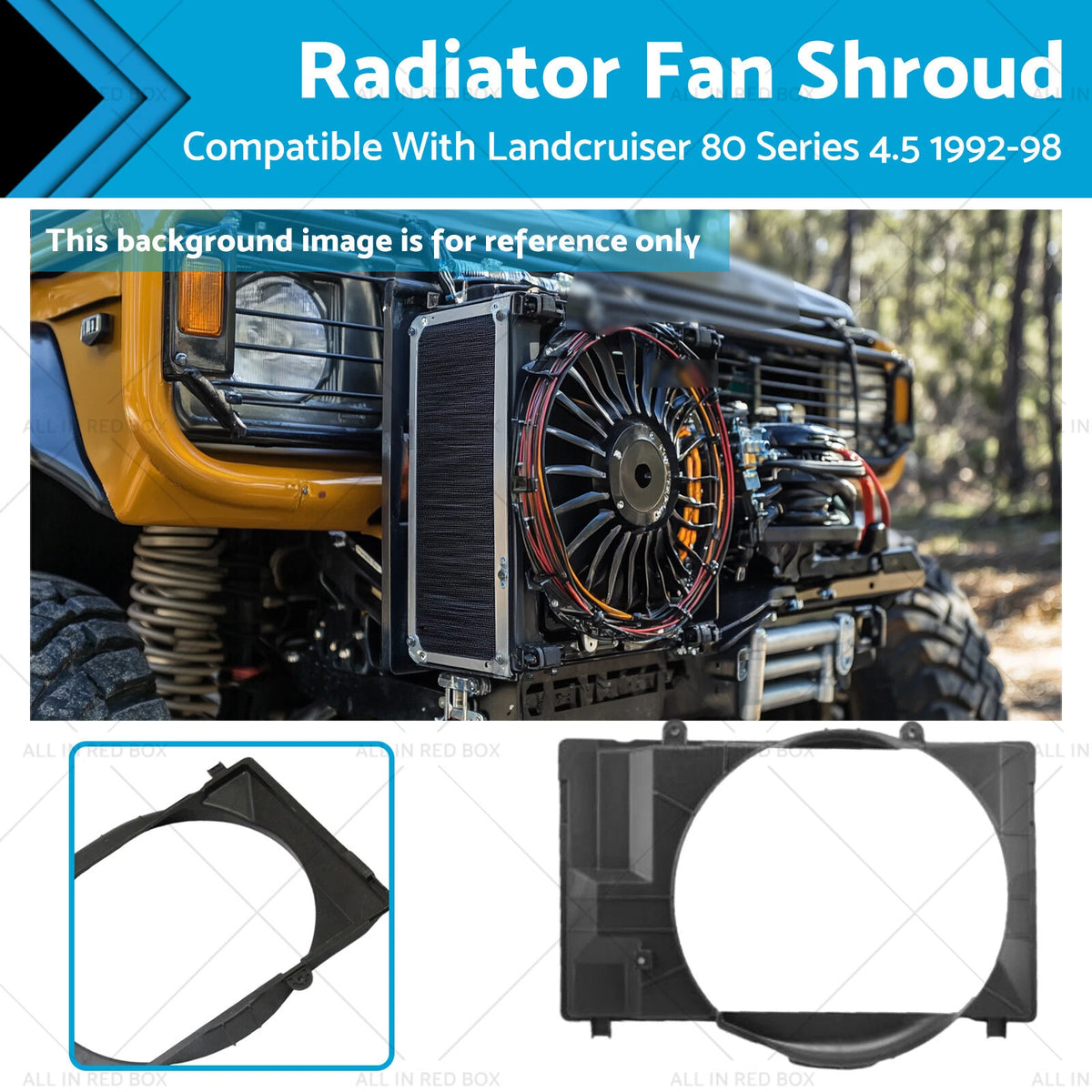 Radiator Fan Shroud for Toyota Landcruiser 80 Series (1990–1997)
