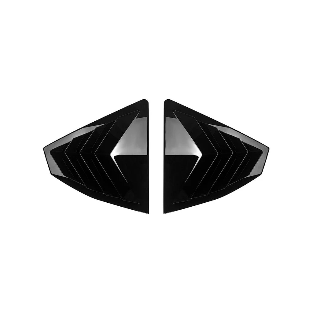 Gloss Black Quarter Window Louvers Vent Cover Trim for Subaru WRX STI (2022–2023)