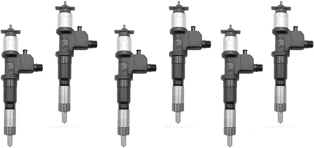 6X Fuel Injector 095000-8982, 8-98161556-2 for Isuzu 6WG1 (Diesel)