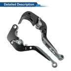 Short Long Brake Clutch Levers for Suzuki GSX-S1000/F/S/ABS (2015–2020) Black Titanium
