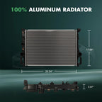 Radiator for Mercedes-Benz E320 E350 (2003–2009) Aluminum 8" Inlet Outlet
