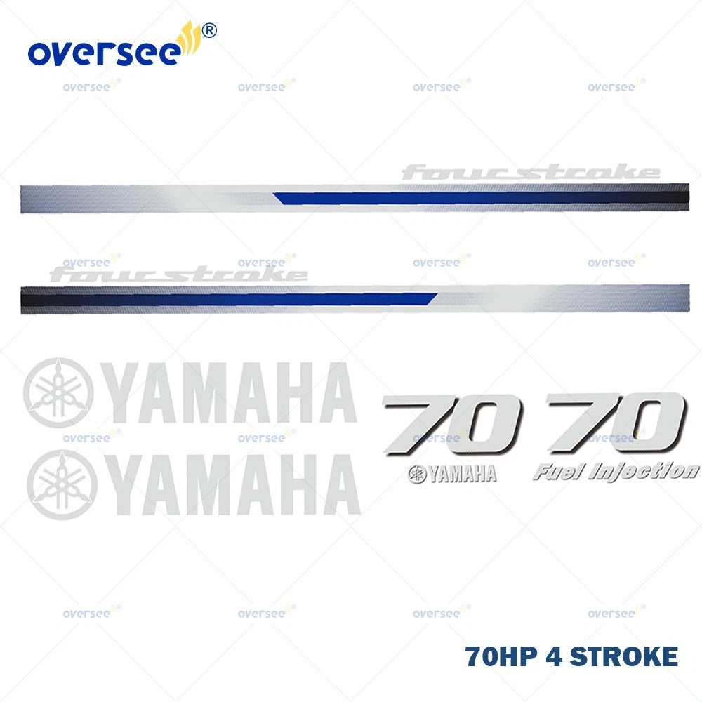 Sticker Kit for Yamaha 4T 70HP 4 Stroke Outboard (Anti-UV)