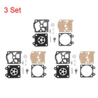 Set of 3 Carburetor Diaphragm Repair Parts for Chainsaw 4500 5200 5800