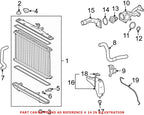 Engine Coolant Thermostat O-Ring Gasket for Lexus (16325-62010)