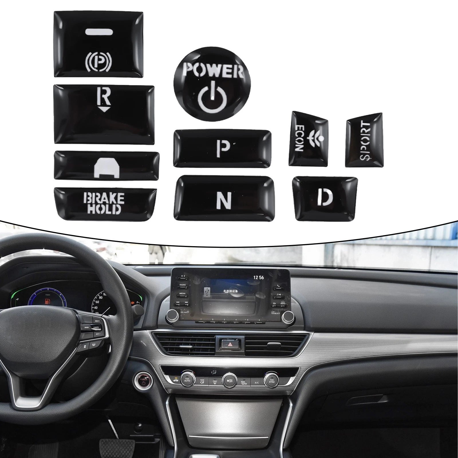 Rubber Handbrake Parking Button Cap Cover for Honda Accord