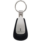 Black Leather Teardrop Keychain - Officially Licensed for Lincoln