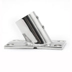 316 Stainless Steel Pipe Seat Bottom 60 Degree for Marine Awning Handrail