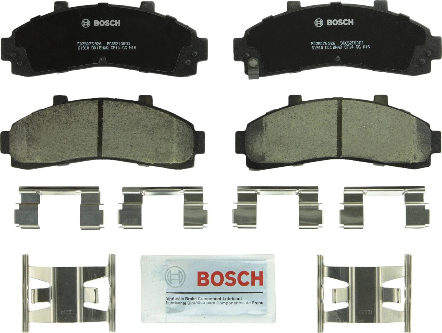 Bosch QuietCast Ceramic Brake Pads for BC652